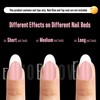NOVO OVO White French Tip Oval Nail Tips, Press on