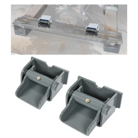 HECASA 2Pcs Steel Dump Trailer Hinges Compatible with Dump Trucks Dump Trailers Dump Body Heavy Duty with Grease Fitting Powder Coated Gray