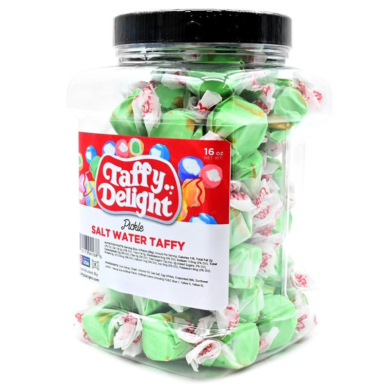Taffy Delight Salt Water Taffy (16oz, Pickle)