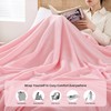 Fleece Blanket Queen Size - Soft Plush Fluffy Fuzzy Throw