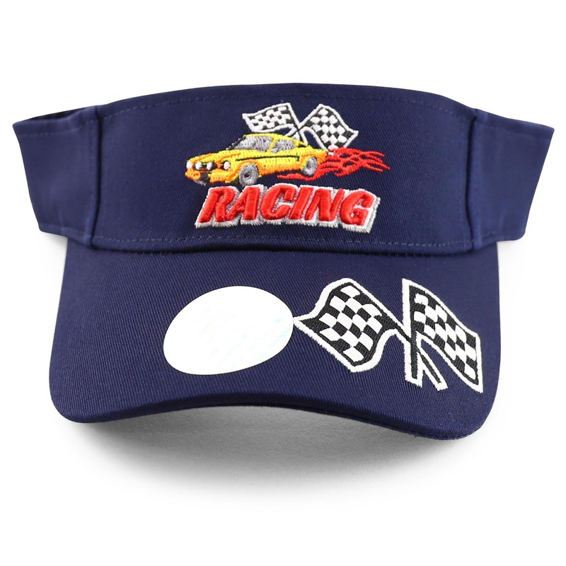 Trendy Apparel Shop Racing - Gorra de visera bordada en