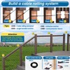 Muzata 60 Pack 1/8" Black Cable Railing Hardware Kit Hand