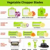 Yurdas Vegetable Chopper and Slicer Set, 14-in-1 Mandoline Slicer with