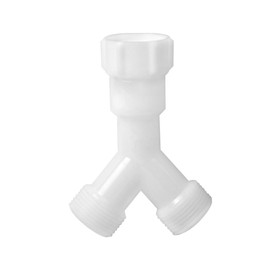 Y-Splitter Double Connection Fork Connection 3/4 Inch for Inlet Hose for Washing Machine Dishwasher Adapter Drain Hose Extension for Water Connection Distributor Connection for Washing Machine