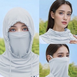 UV Protection Cooling Hood Neck Gaiter (3 Styles) Style Dark Gray 2ea