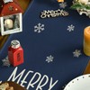 Artoid Mode Xmas Trees Snowflakes Blue Merry Christmas Table Runner,