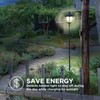 Home Zone Solar Lamp Post Light - 65" Tall Decorative