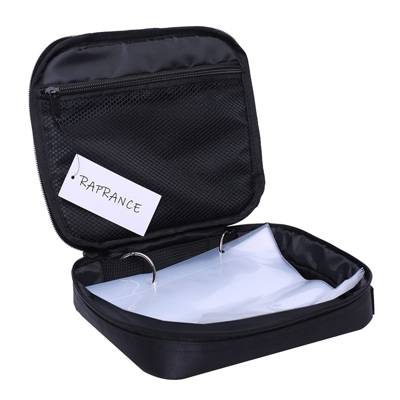 Fishing Soft Plastic Baits Tackle Binder Lure Organizer Storage Bag