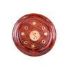 Sheesham Wood Round Ash Catcher – Yin Yang Inlay