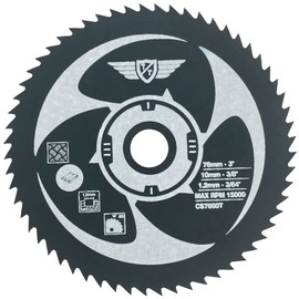 1 x TopsTools CS7660T 76mm 60T 10mm Bore Saw Blades