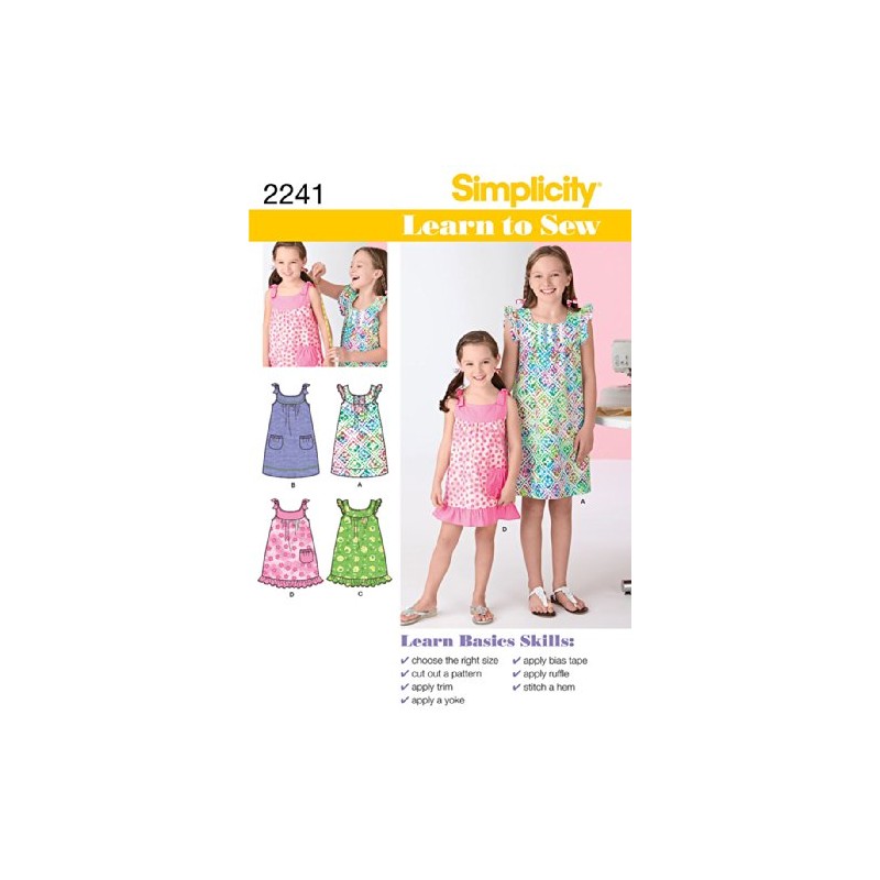 Simplicity Sewing Pattern, Paper, 3-4-5-6, Size HH