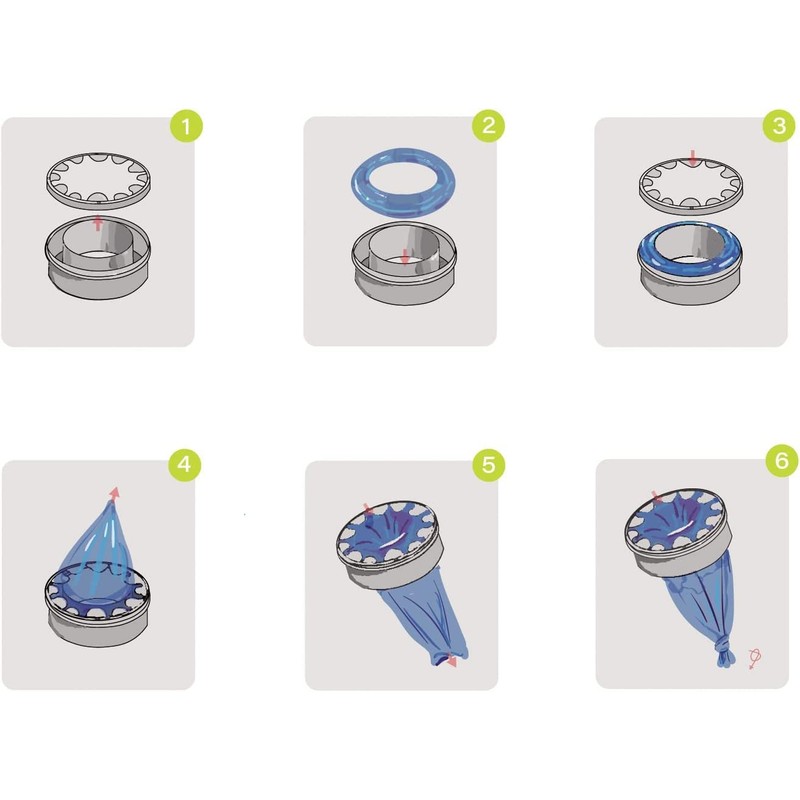 ALETO Pack of 9 refills, Cat Litter Disposal System Cat