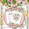 100PCS Pink Floral Religious Paper Napkins 3 Ply Blessed Cross