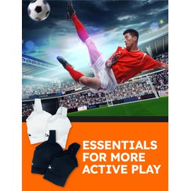 Sports Sports Ankle Guard Soccer Guard 1 Pair Black & White Set (Black&White)