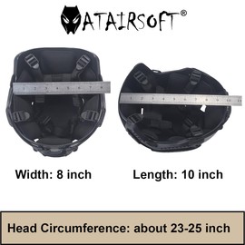 ATAIRSOFT PJ Type Airsoft Helmet Set Tactical Paintball Airsoft Fast Helmet with Cover (TYP)