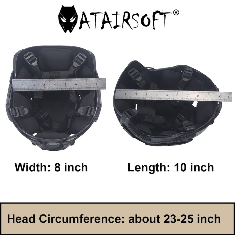 ATAIRSOFT PJ Type Airsoft Helmet Set Tactical Paintball Airsoft Fast