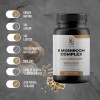 Naima+ Suplemento 8 Hongos Adaptógenos Cápsulas Reishi Cordyceps Shiitake Sin