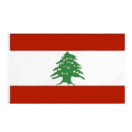 AIMALL Large Lebanon Lebanese Flag Heavy Duty Outdoor LB 90x150cm - 3x5ft, Double-Sided Printing with 2 Grommets, High-Quality Outdoor Flag