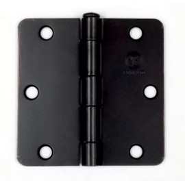 Penrod Door Hinges 3.5 Inch with 1/4 Inch Radius Interior, Oil Rubbed Bronze, 2 Pack