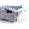 Small bread basket made of felt in mottled grey, approx.