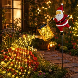 Santa Claus Solar Lantern for Outdoor Decor – IP65 LED Holiday Light for Garden, Courtyard, Patio & Christmas Display