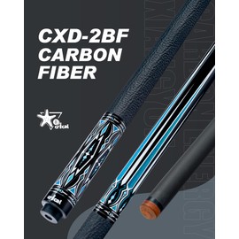 CRICAL Carbon Fiber Pool Cue Stick CXD Series Professional Pool Sticks for Adults Low Deflection Pool Cue Billiard Cues with 12.5mm Tip