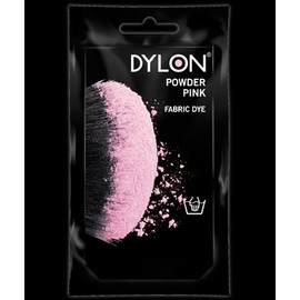 2 X 50g (gram) DYLON FABRIC DYE FOR HAND USE - IDEAL FOR DYEING SMALL ITEMS SUCH AS SOCKS, VESTS, SHORTS ETC - A VARIETY OF COLOURS/SHADES AVAILABLE INCLUDING BLACK, BLUE, GREEN, PINK, YELLOW, ORANGE, BROWN, PURPLE, RED, NAVY AND GREY (POWDER PINK 07)