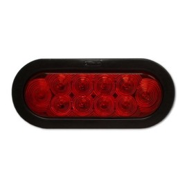 Jammy J-66-RK 6" Oval Red LED Stop Tail Turn Light Multi-Function