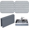 Dunkive 3 Pack Sink Mat and Sink Saddle Set, Sink