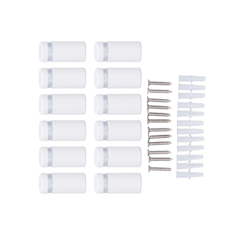 12Pcs Wall Mount Standoff Screw Stainless Steel Mounting Screw for