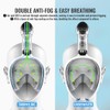 G2RISE® Snorkel Mask, Diving Mask, Foldable CO2 Safe Snorkel Full