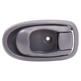 TRQ Rear Left Interior Door Handle Light Gray Drivers Side Compatible with 1996-2000 Hyundai Elantra HY1352103