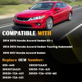 ChaoTianxia Rear View Backup Camera Compatible with 2014-2015 Honda Accord Sedan EX-L, 2016-2017 Sedan, Replaces 39530-T2A-A21 590-440
