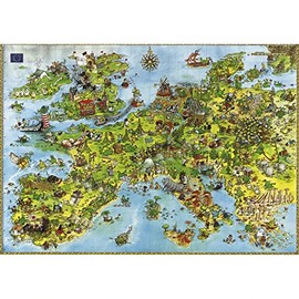 Heye United Dragons of Europe, 4000 Piece Puzzle
