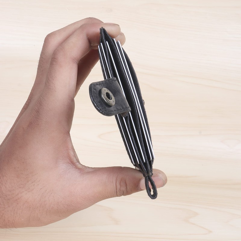 FOXHACKLE 1 Folding Card Holder, black, Slim