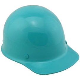 MSA Skullgard Small Cap Style with Ratchet Suspension - Custom Painted Teal - No Protective Edge