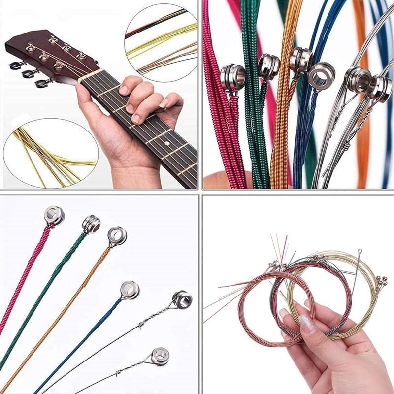 BZKSER 6 Sets Acoustic Guitar Strings - Guitar Strings Acoustic