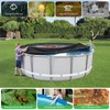 HIGHTQURO 15Ft Round Pool Cover,Heavy Duty Waterproof Round Pool Covers