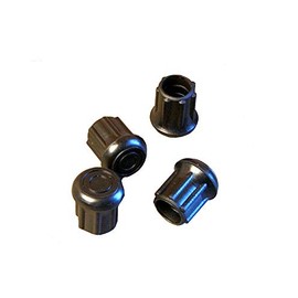Black Rubber Leg Tips 3/4 Inch - Rubber Cane Tips 3/4 Inch - Rubber Crutch Tips 3/4 Inch - 4pcs Black Rubber Tips for Chair Legs, Rubber Tips for Canes, Rubber Tips for Crutches