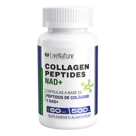 Péptidos De Colágeno  Nad 60 Caps Livenature 1 Pieza                                                                                                  