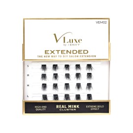 i•ENVY Vluxe Extended 3D Mink False Eyelashes Reusable Natural Look Easy Application