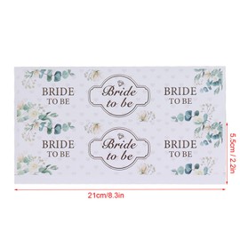 80 Pcs Wedding Bridal Shower Bottle Wraps,Bride to Be Water Bottle Stickers Waterproof Easy Use Paper Water Bottle Labels for Wedding Decoration Favors