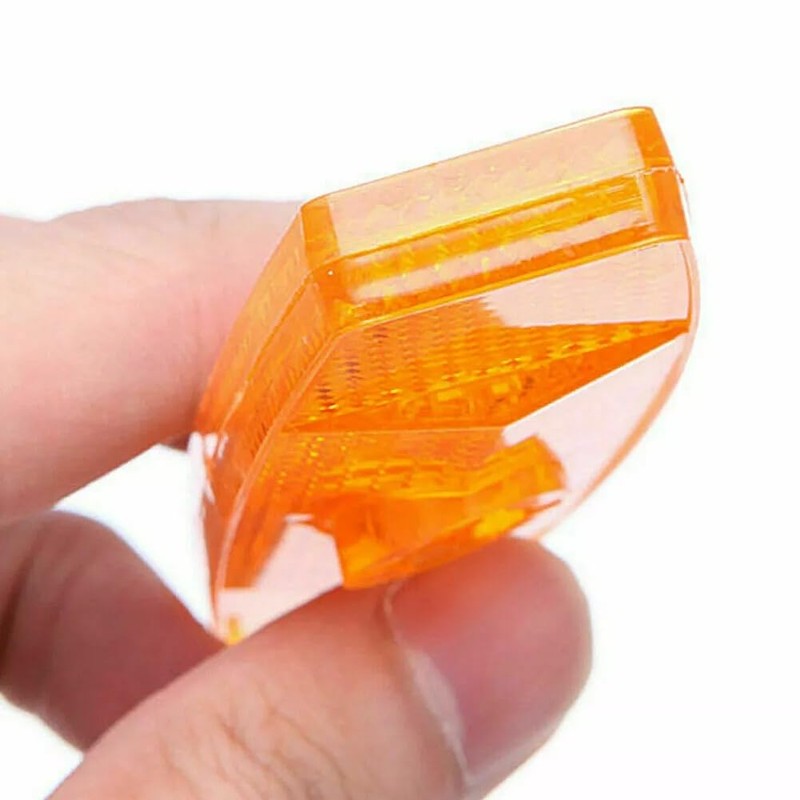TDR 2PCS Bicycle Reflector Wheel Spoke Reflecting Warning Device Yellow