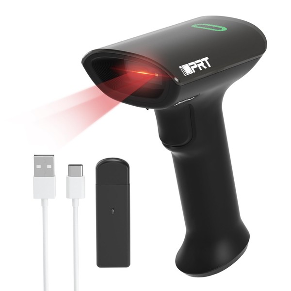 iDPRT Bluetooth 1D 2D QR Barcode Scanner, Wireless Barcode Scanner,