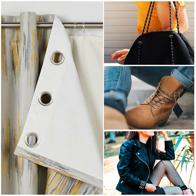 100 Sets Grommet Kit 20mm Metal Eyelets Grommets with Washers