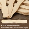 WISYOK 8 inch Craft Sticks, 50 Pack Wood Wavy Sticks,