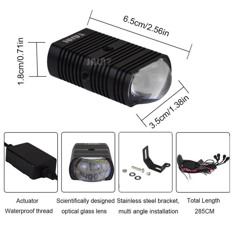JALN7 LED Light Pods Spotlights Off road MOTO 80W lamp
