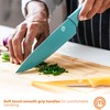 MasterChef Knife Block Set of 6 Kitchen Knives, Extra Sharp