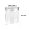 SAFIGLE 6-pack 250ml Travel Dispensing Bottles Set Leakproof Plastic Jars