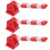 TOYANDONA 3 Pcs Simulated Traffic Sign Roadblock Toy, Mini Stop